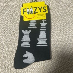 Black Chess Pattern Socks